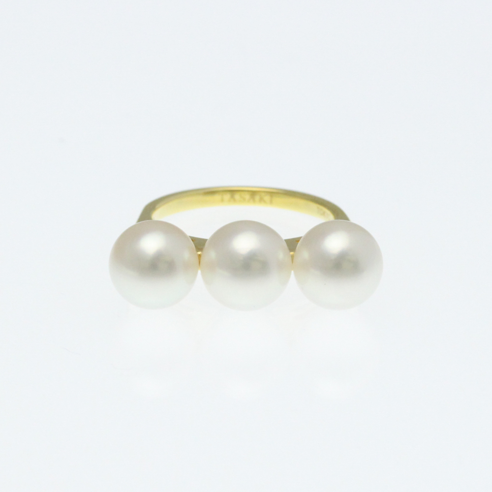 Tasaki Balance Ella Ring Yellow Gold (18K) Fashion Pearl Band Ring Gold